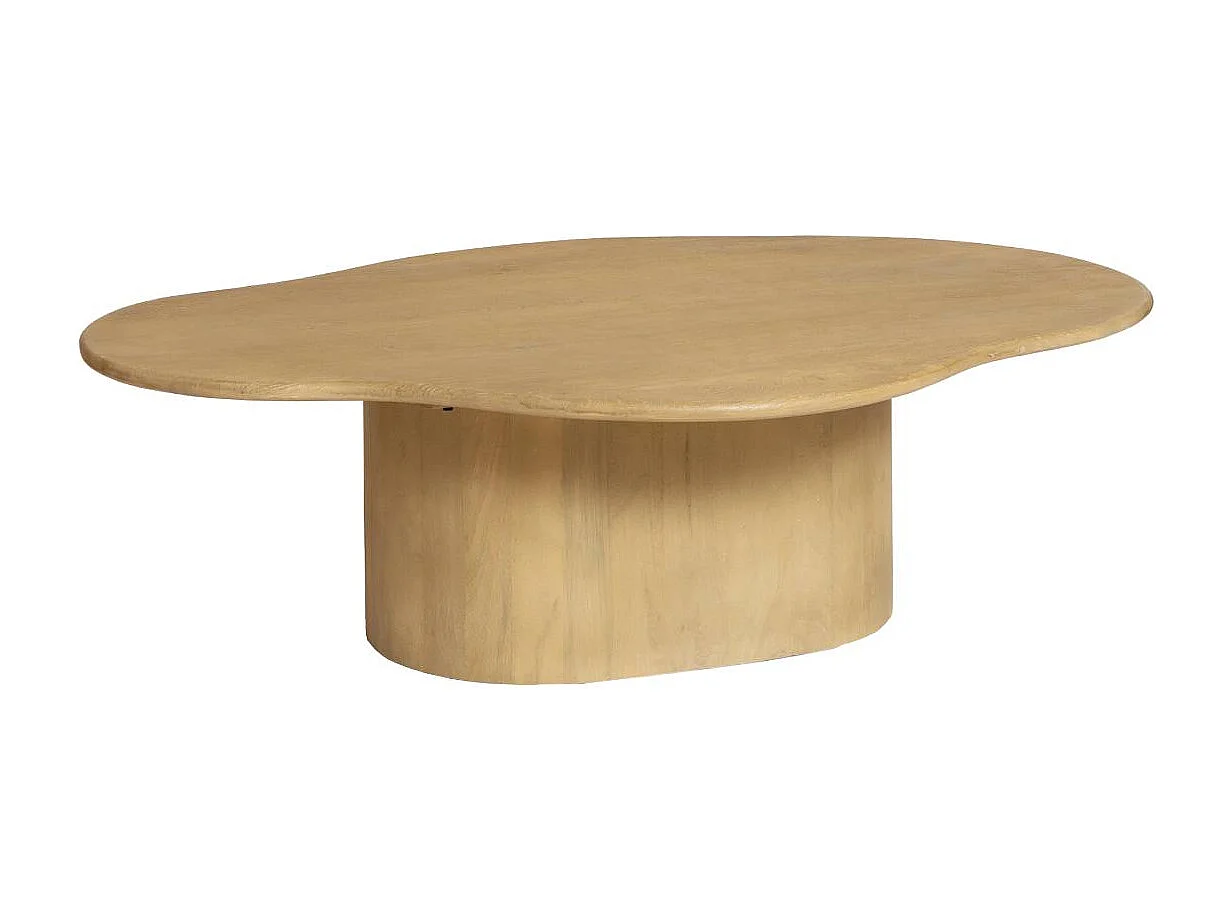 Mesa de centro de nube de madera de mango Fable con espacio de almacenamiento