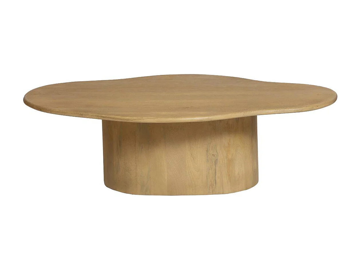 Mesa de centro de nube de madera de mango Fable con espacio de almacenamiento