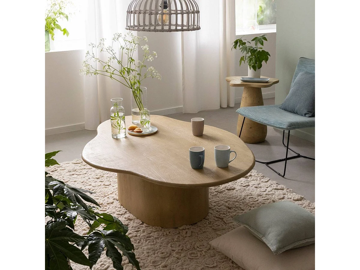 Table basse nuage en bois de manguier Fable