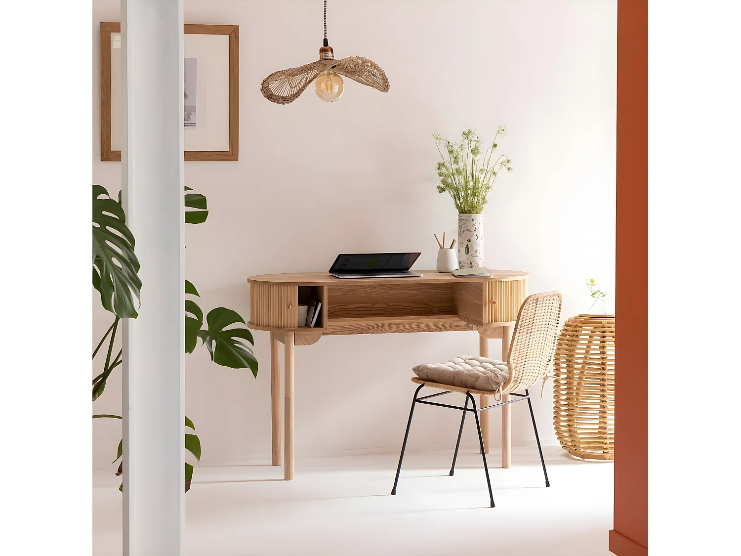 Bureau en bois pin Colin