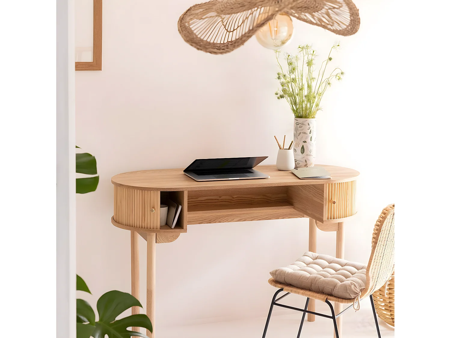 Bureau en bois pin Colin