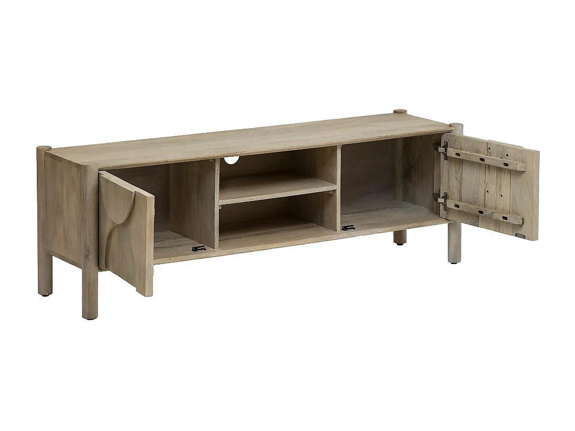 Meuble TV en bois de manguier Tysia