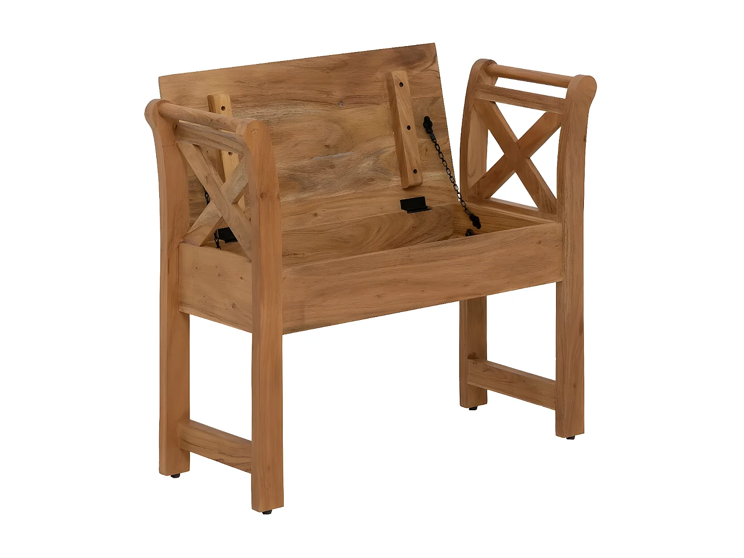 Petit banc en bois d'acacia Isolde