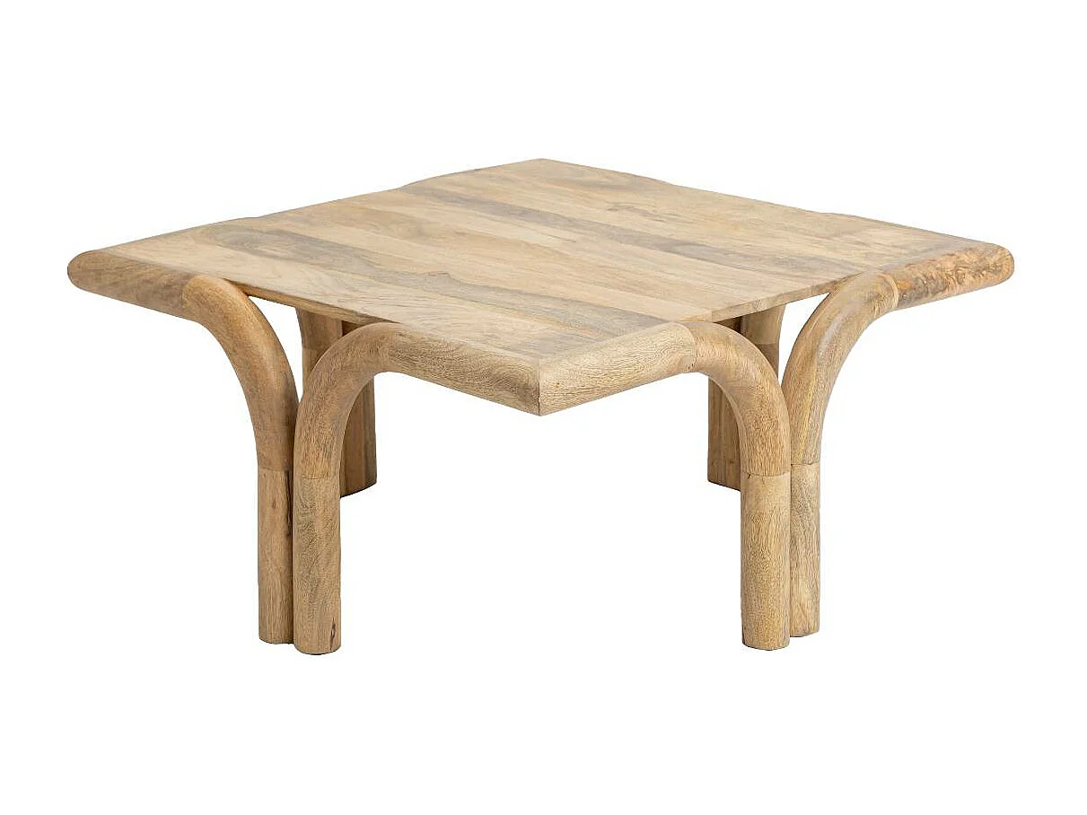 Table basse carré en bois de manguier Zola