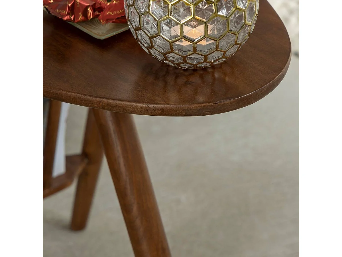 Bout de canapé en bois de manguier Lino