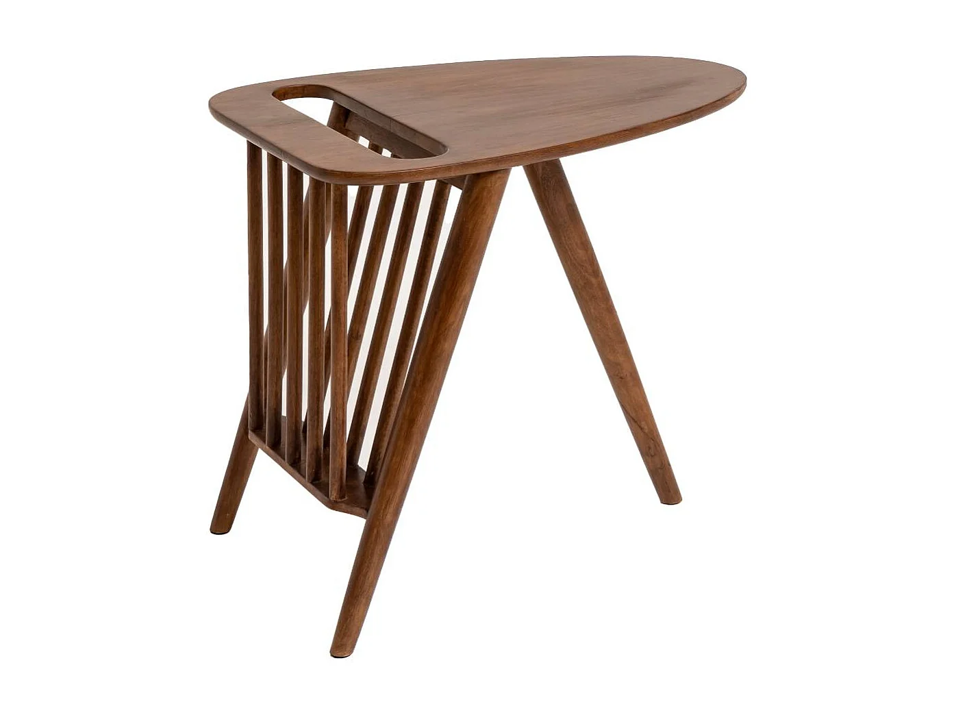 Mesa auxiliar vintage de madera de mango Lino