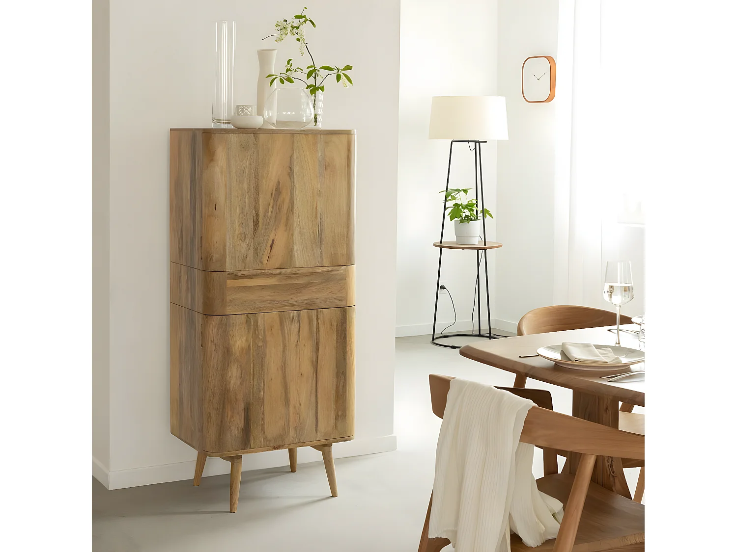 Armoire en bois de manguier Aléna