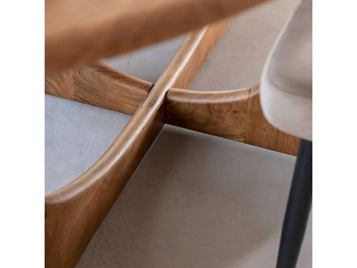 Table à manger en bois d'acacia Azure