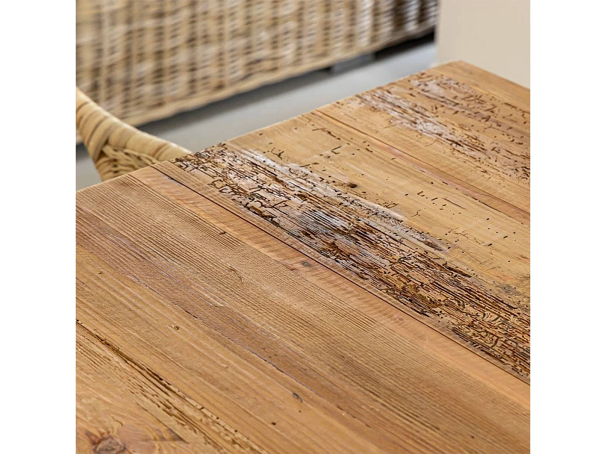 Table à manger en pin recyclé Blaise