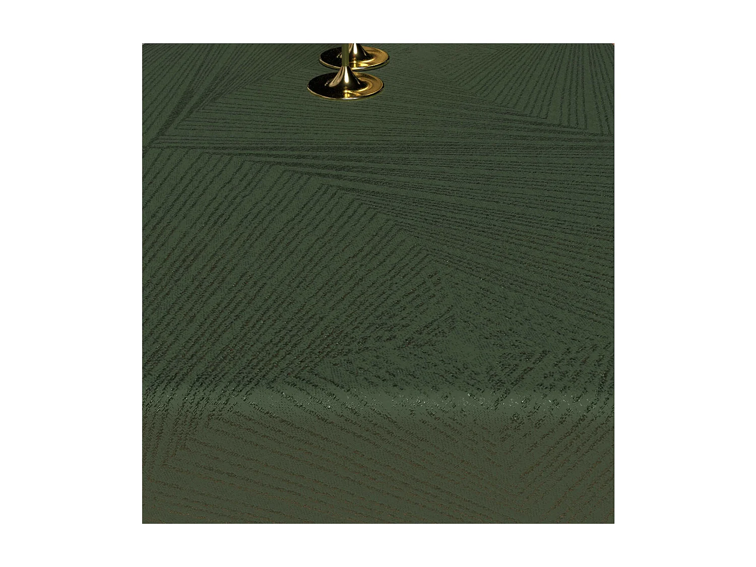 Mantel redondo antimanchas diámetro 180 cm LUXURY verde, de Soleil d'Ocre