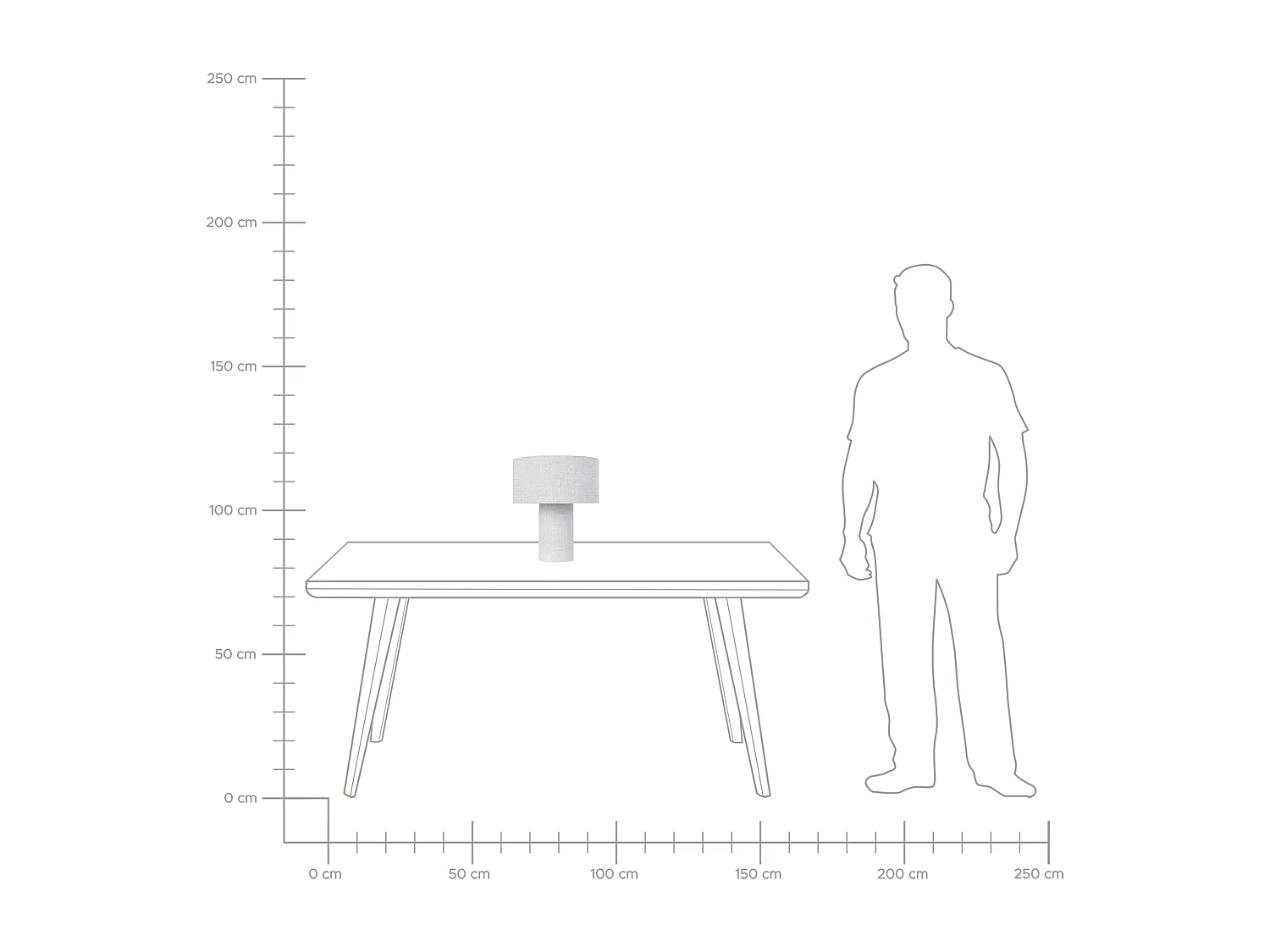 Lampe à poser MALIPS Gris