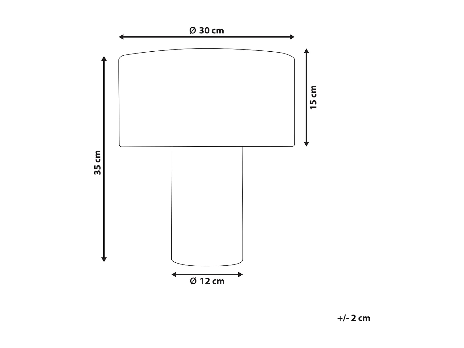 Lampa stołowa MALIPS Szary