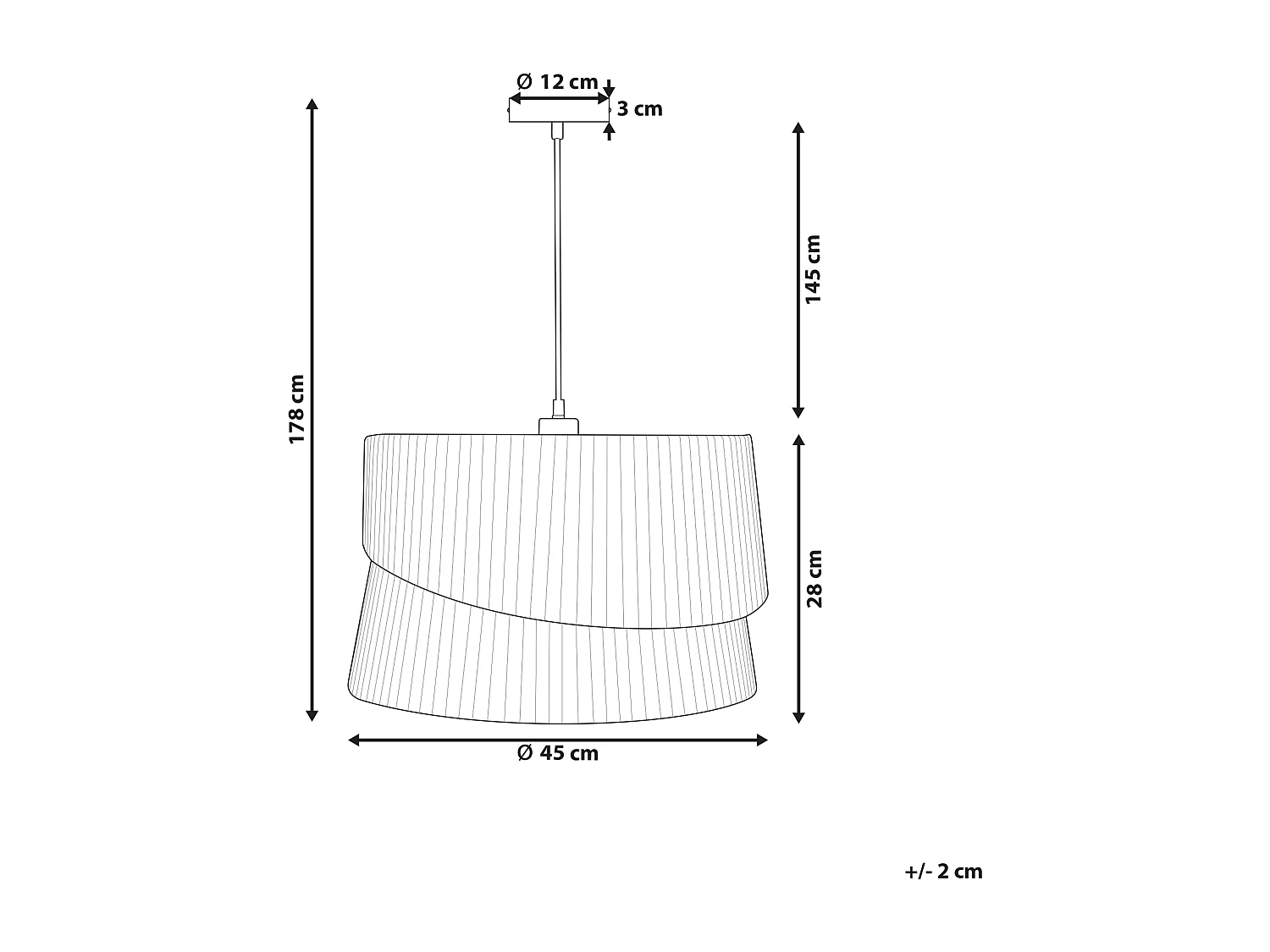 Deckenlampe BIRIM Beige