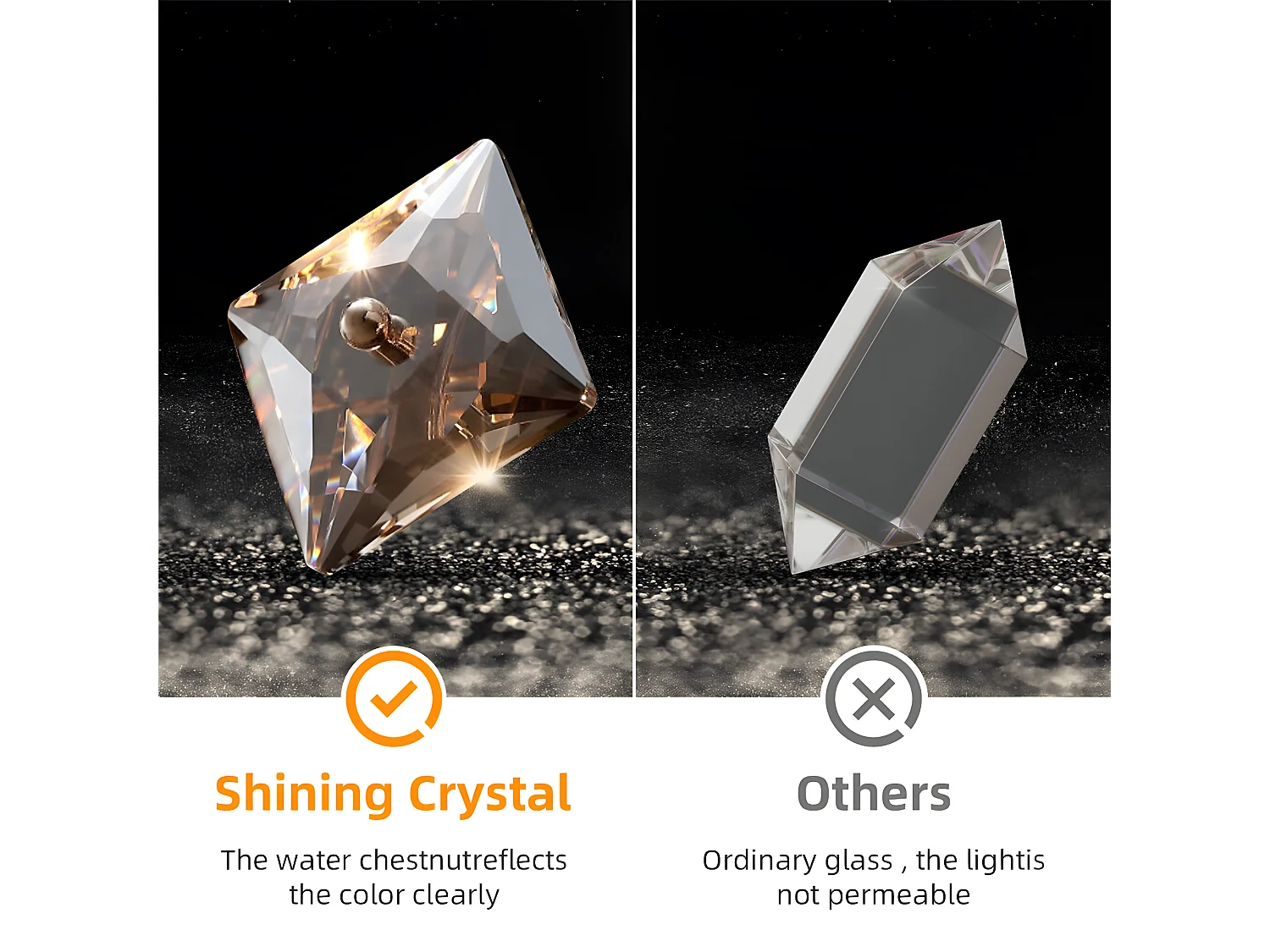 Lampe de plafond large - Suspension cristal LED design - Pendentif  de plafond