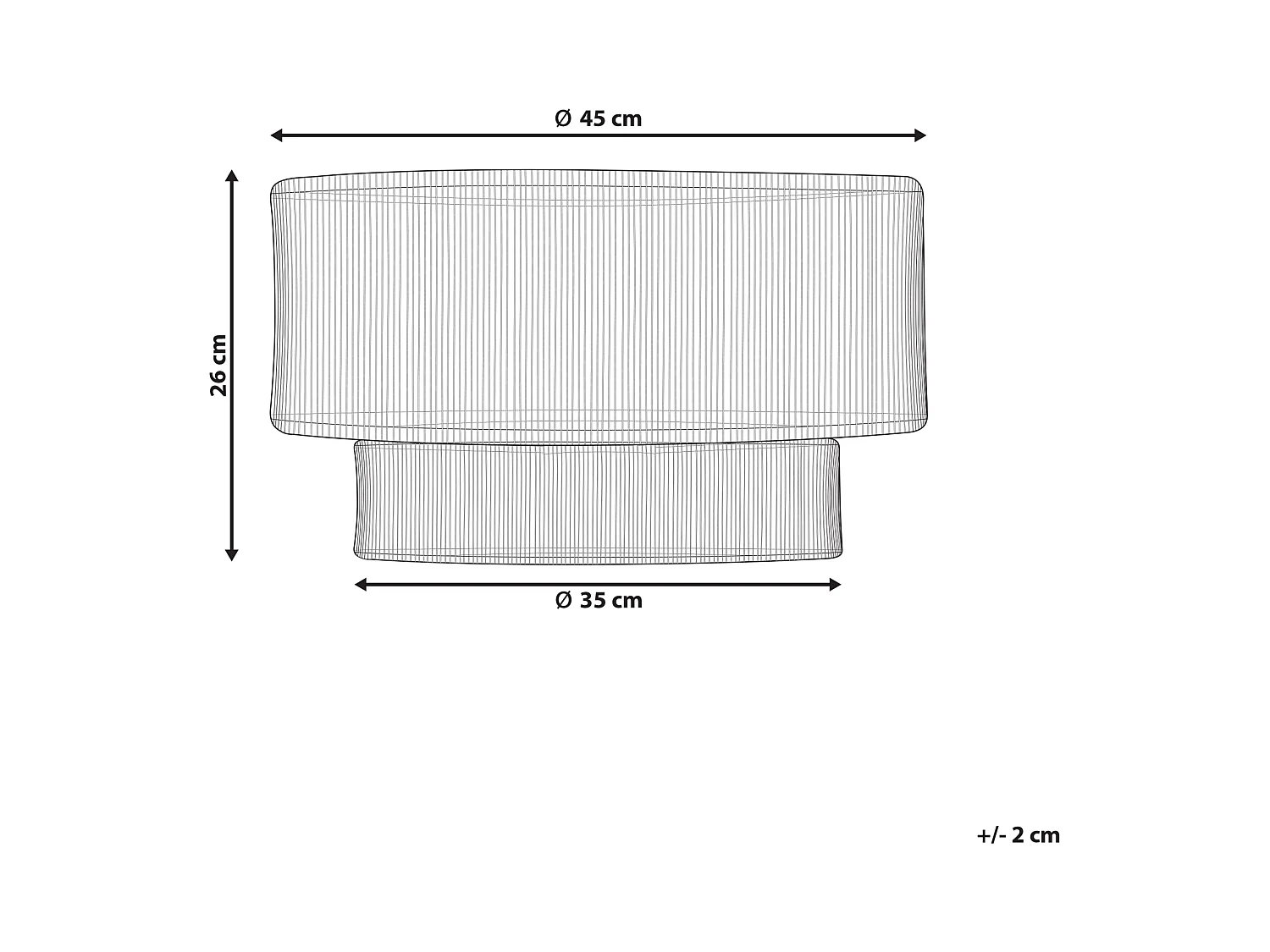 Deckenlampe DORING Jute Naturfarben
