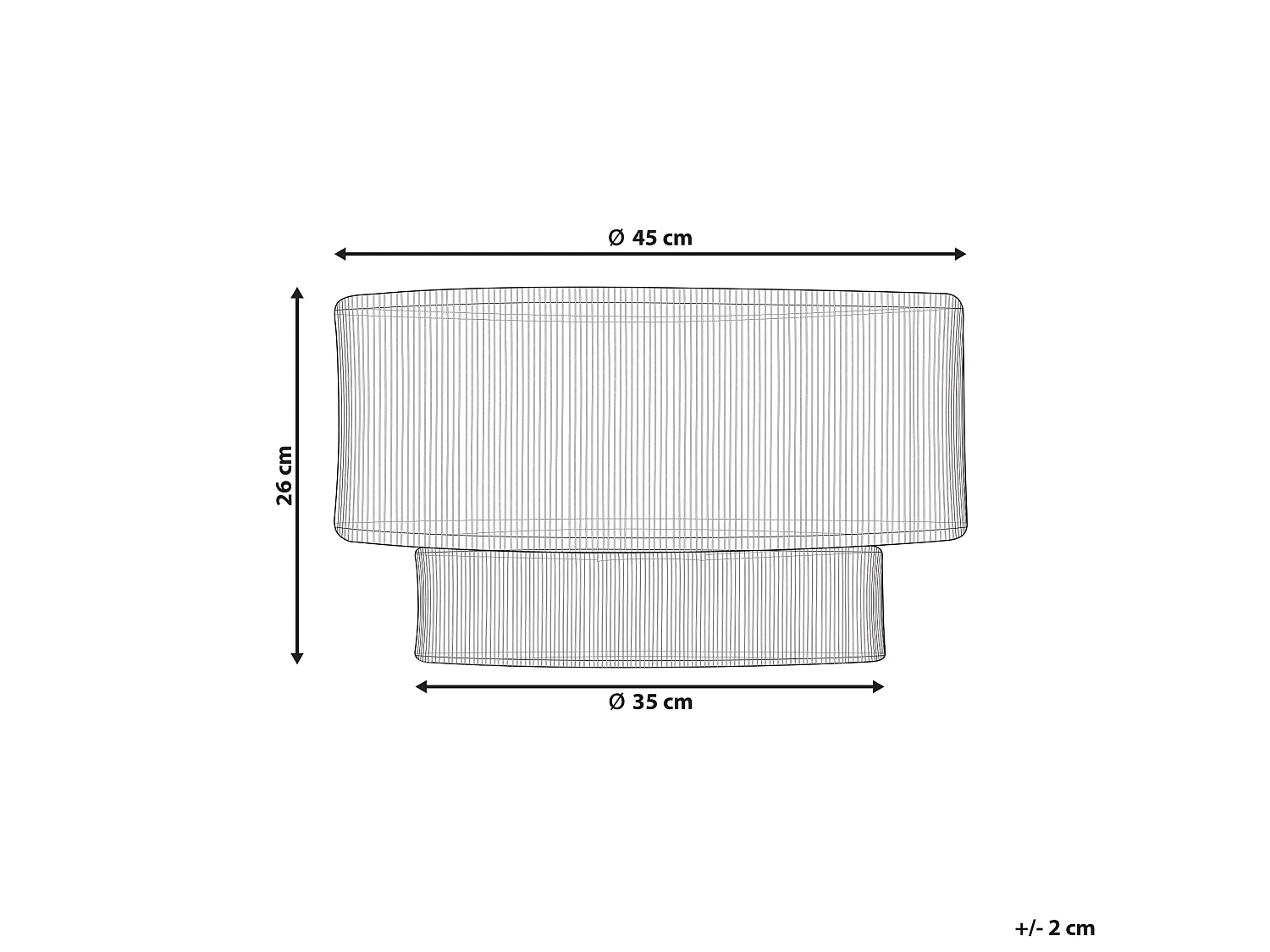 Ceiling Lamp DORING Jute Natural