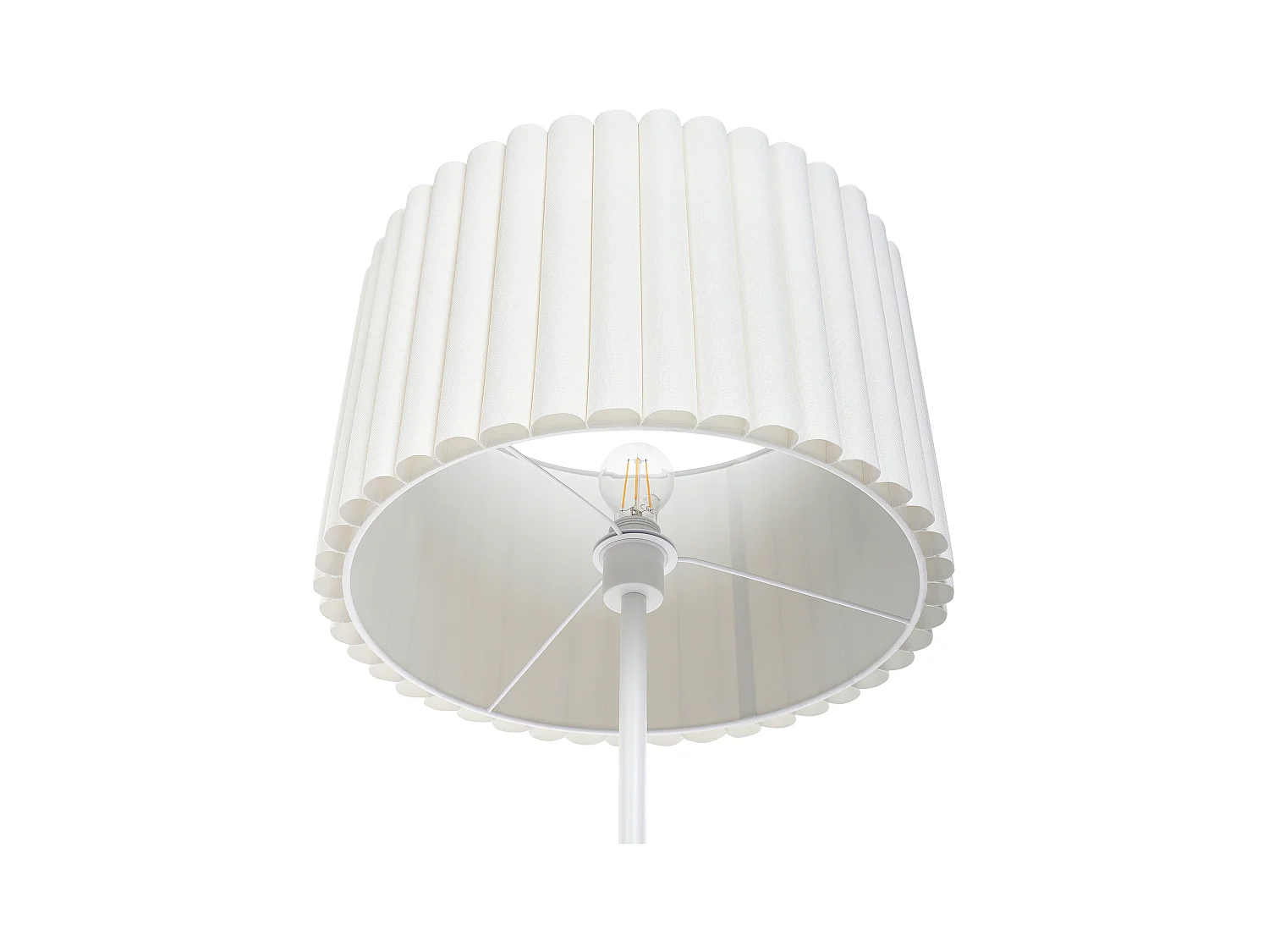 Lampada da pavimento LOURENS Metallo Crema
