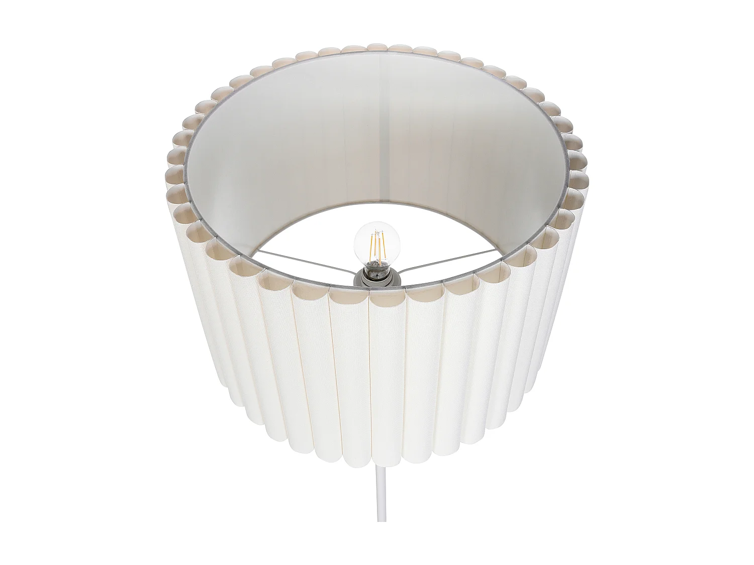 Lampadaire LOURENS Métal Crème