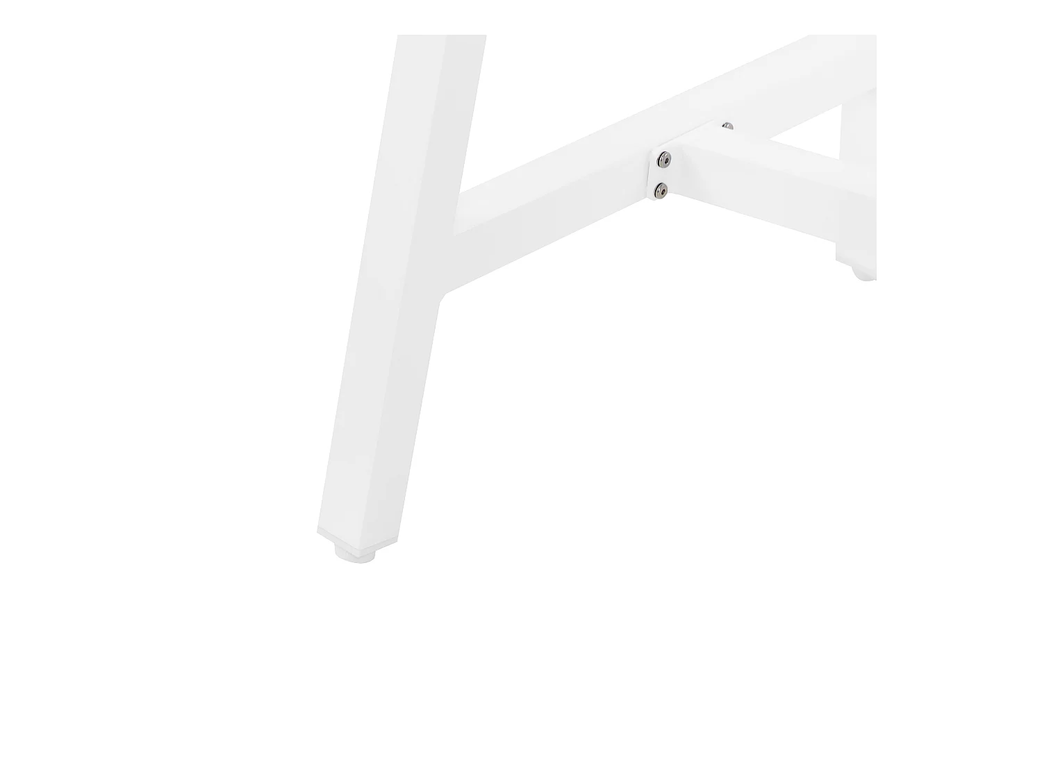 Gartentisch FRATTE 120 cm 64 cm Metall Weiss