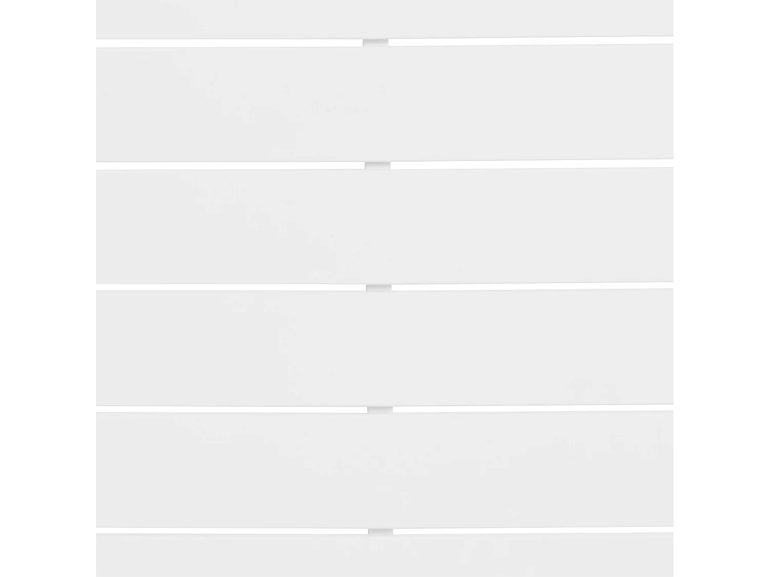 Table de salle à manger de jardin FRATTE 120 cm 64 cm Métal Blanc