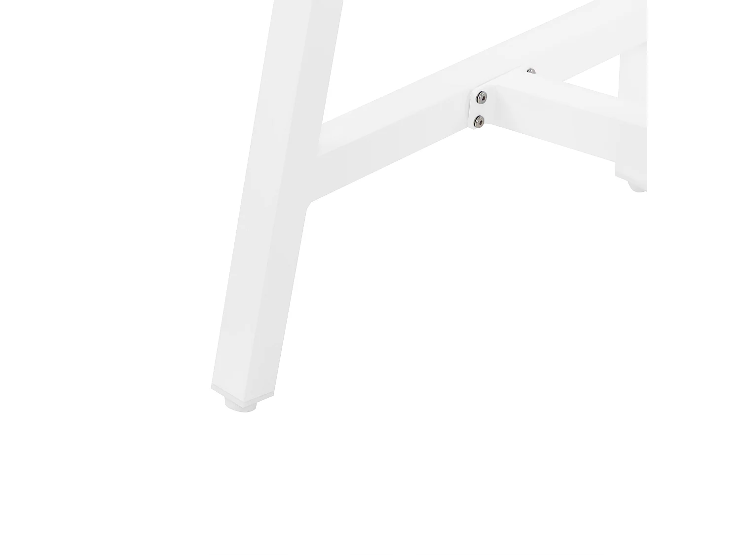 Table de salle à manger de jardin FRATTE 120 cm 64 cm Métal Blanc