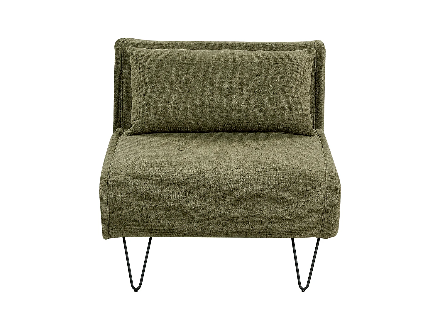 Fauteuil convertible VESTFOLD Tissu Vert olive