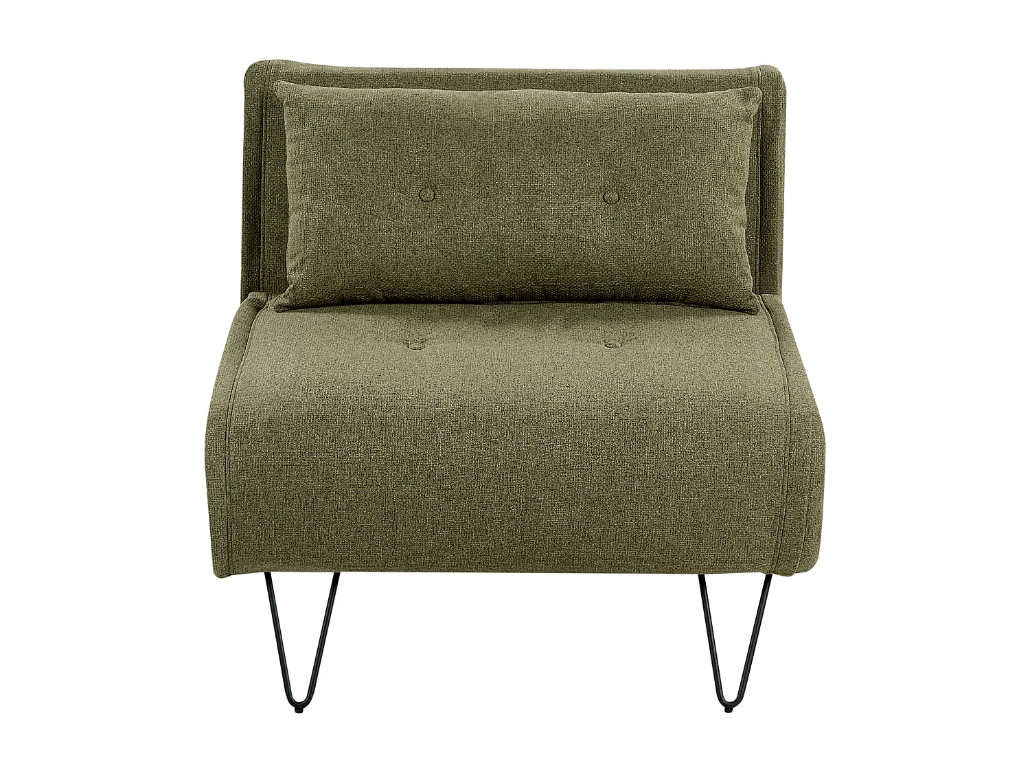 Fauteuil convertible VESTFOLD Tissu Vert olive