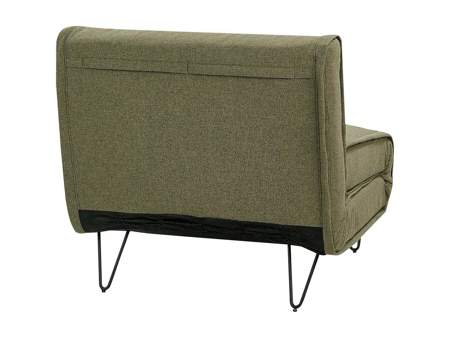 Sofá-cama individual VESTFOLD Tecido Verde-oliva