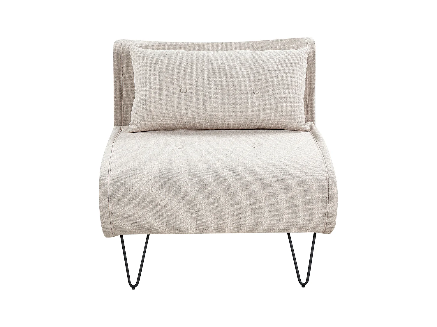 Fauteuil convertible VESTFOLD Tissu Beige clair