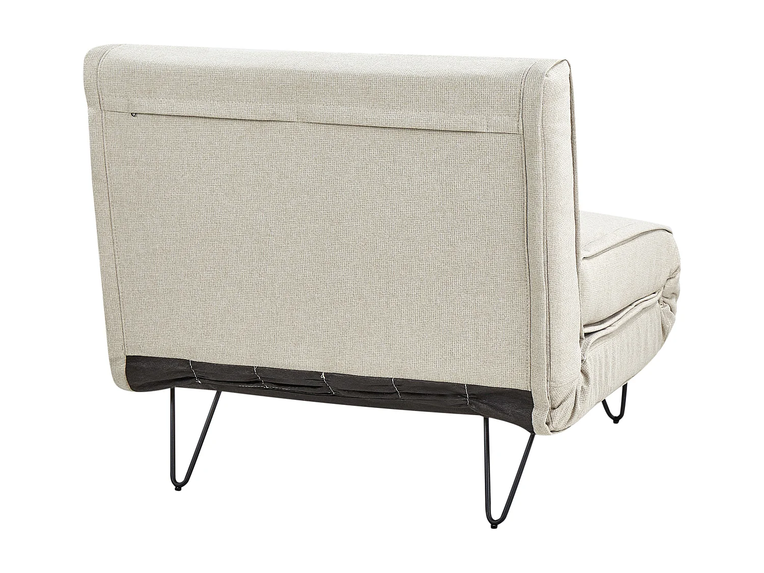 Sofá-cama individual VESTFOLD Tecido Creme claro