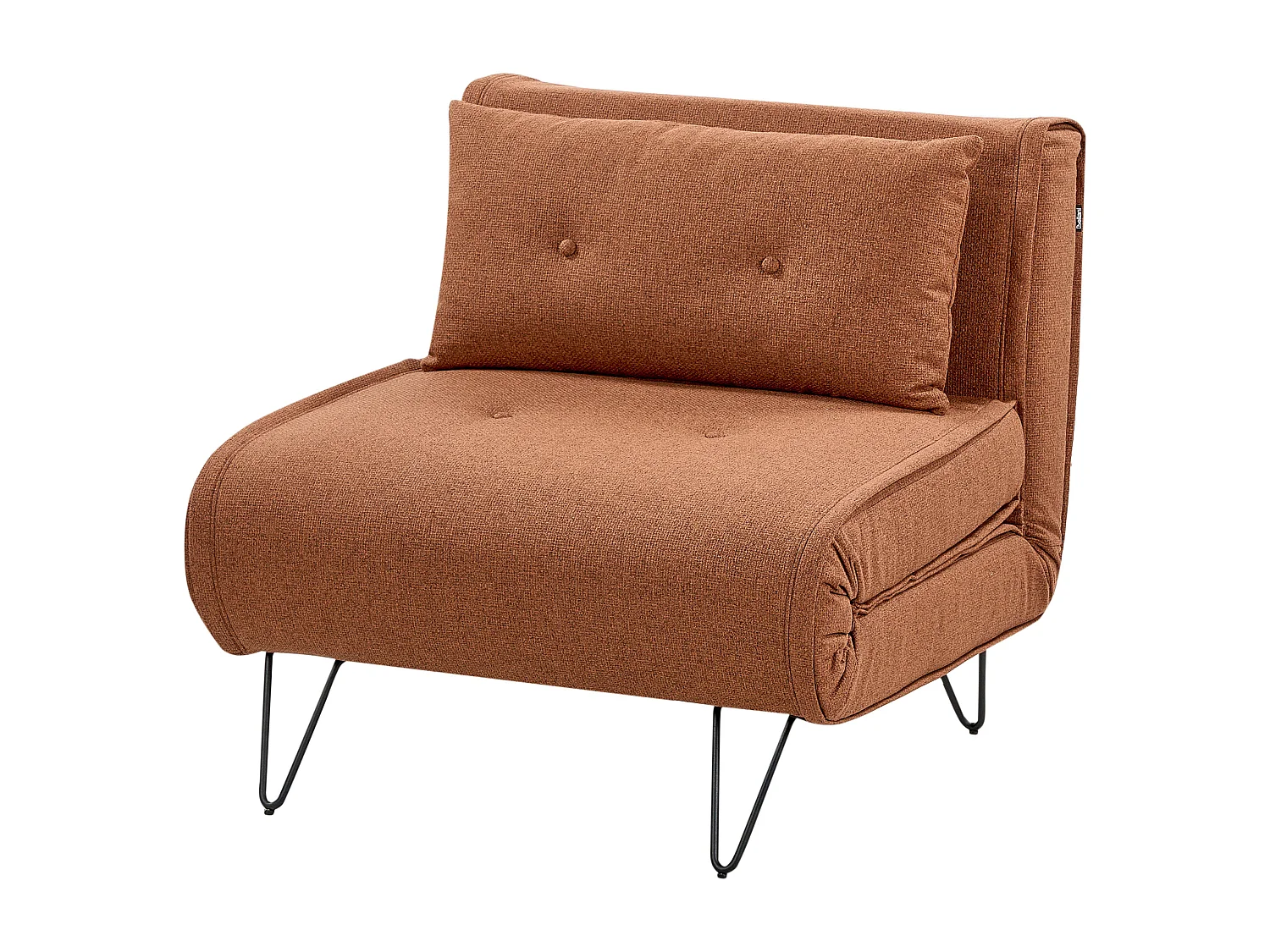 Fauteuil convertible VESTFOLD Tissu Orange