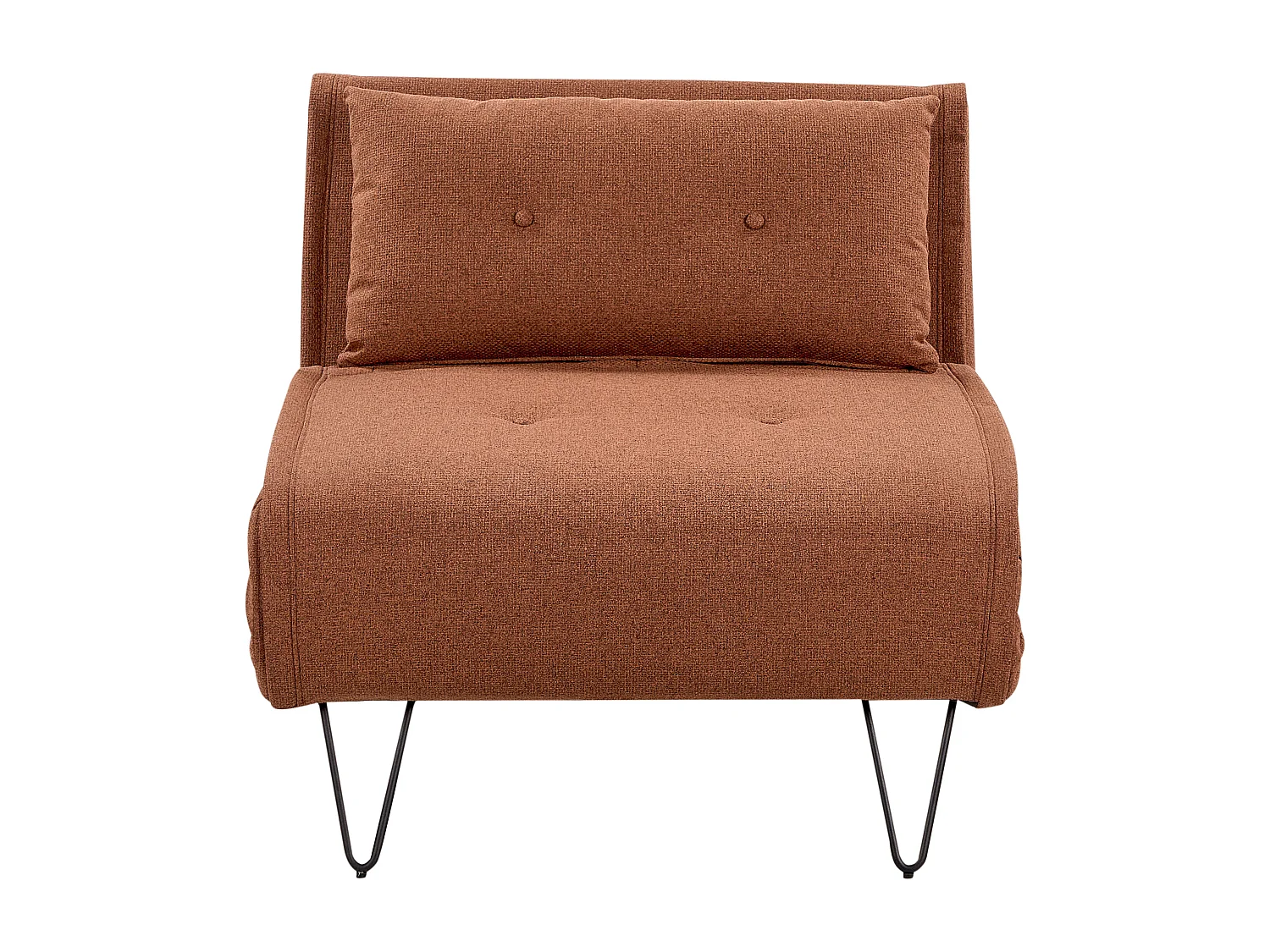 Fauteuil convertible VESTFOLD Tissu Orange