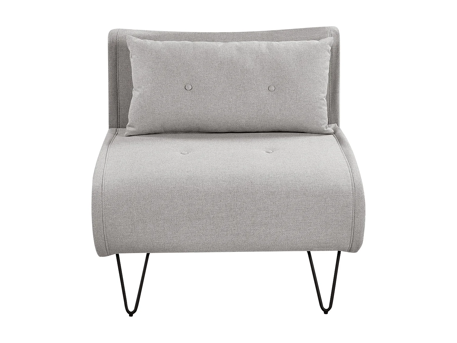 Fauteuil convertible VESTFOLD Tissu Gris clair