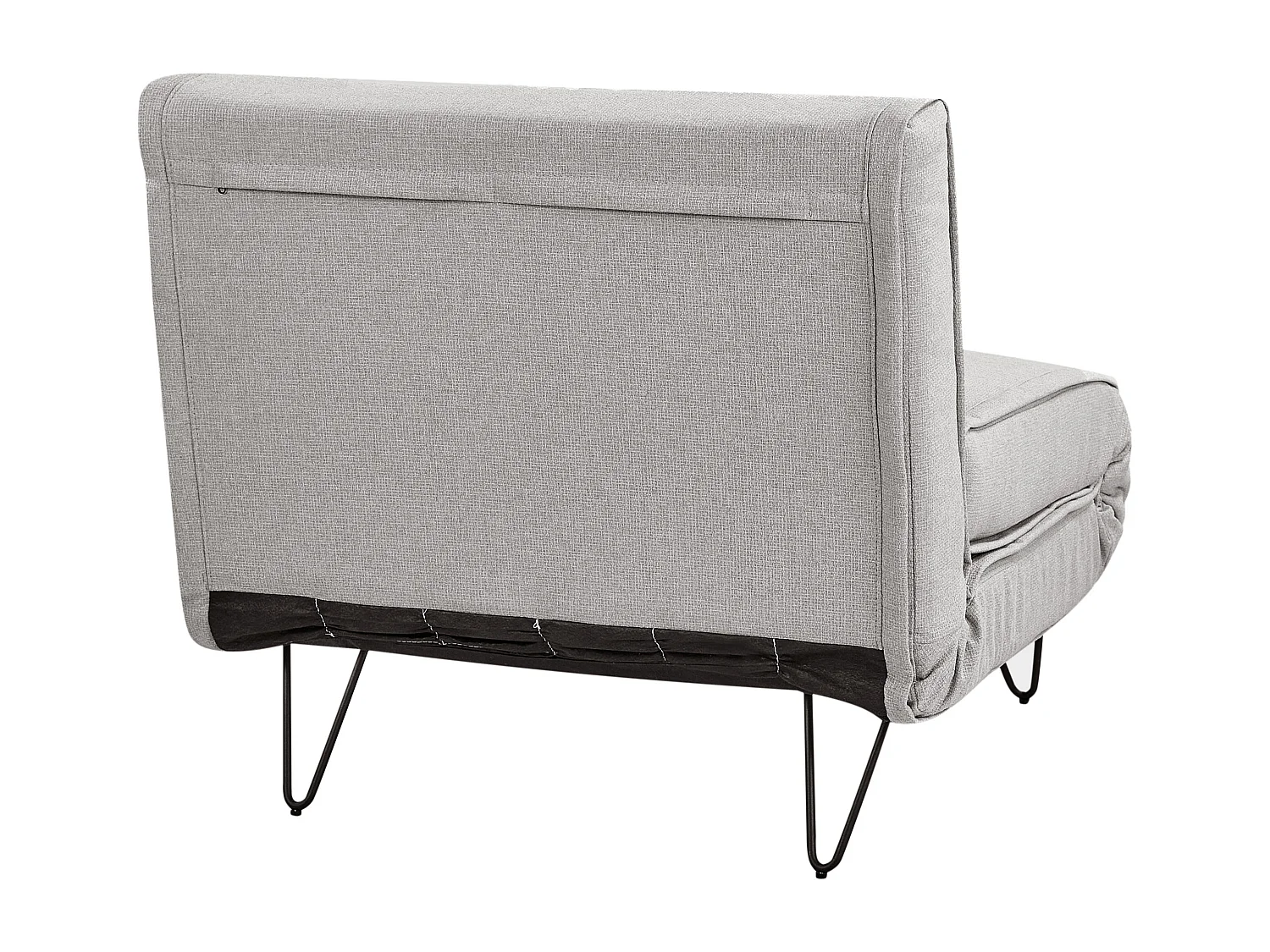Fauteuil convertible VESTFOLD Tissu Gris clair