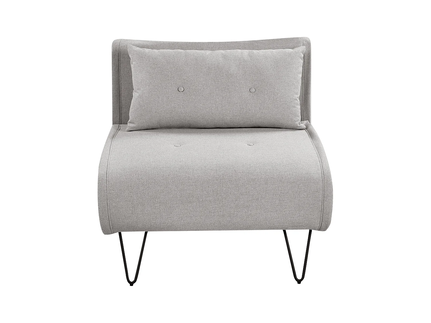 Fauteuil convertible VESTFOLD Tissu Gris clair