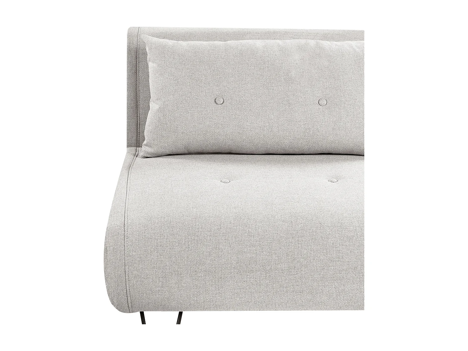 Fauteuil convertible VESTFOLD Tissu Gris clair