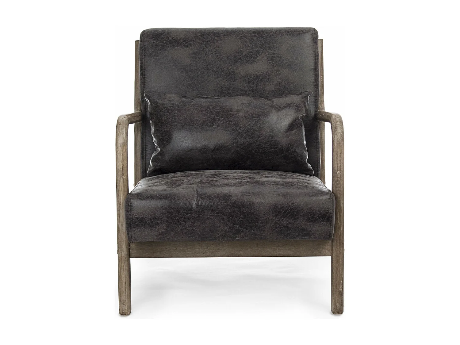 Fauteuil avec accoudoirs en lin matelassé - SEVENTIES