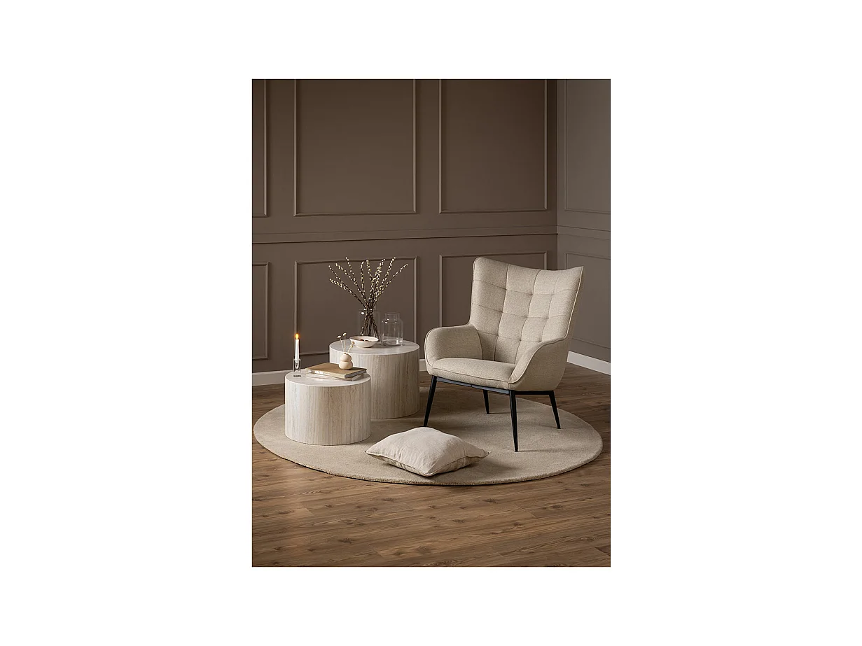 Redding Sessel Stoff beige.