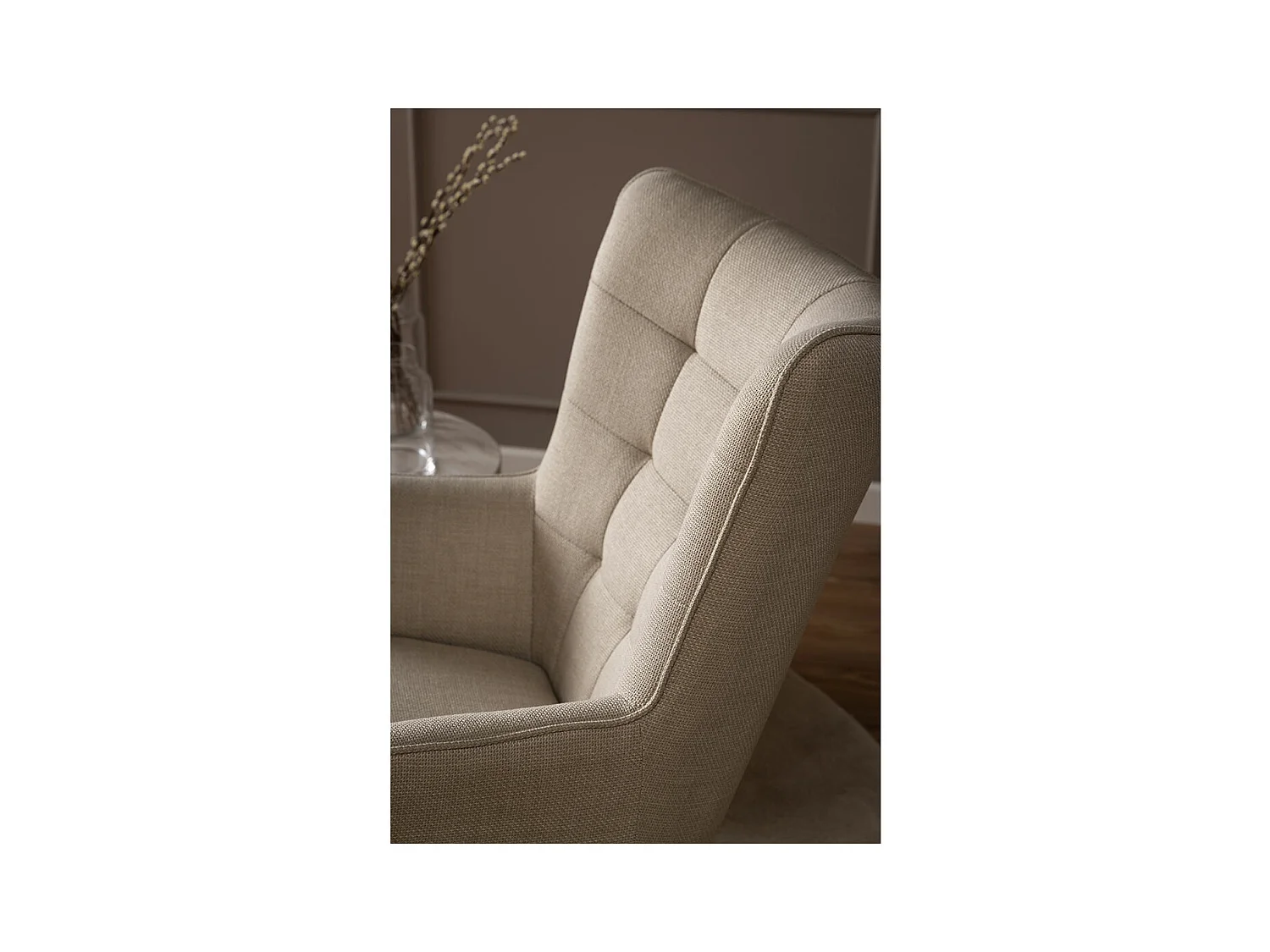 Redding Sessel Stoff beige.