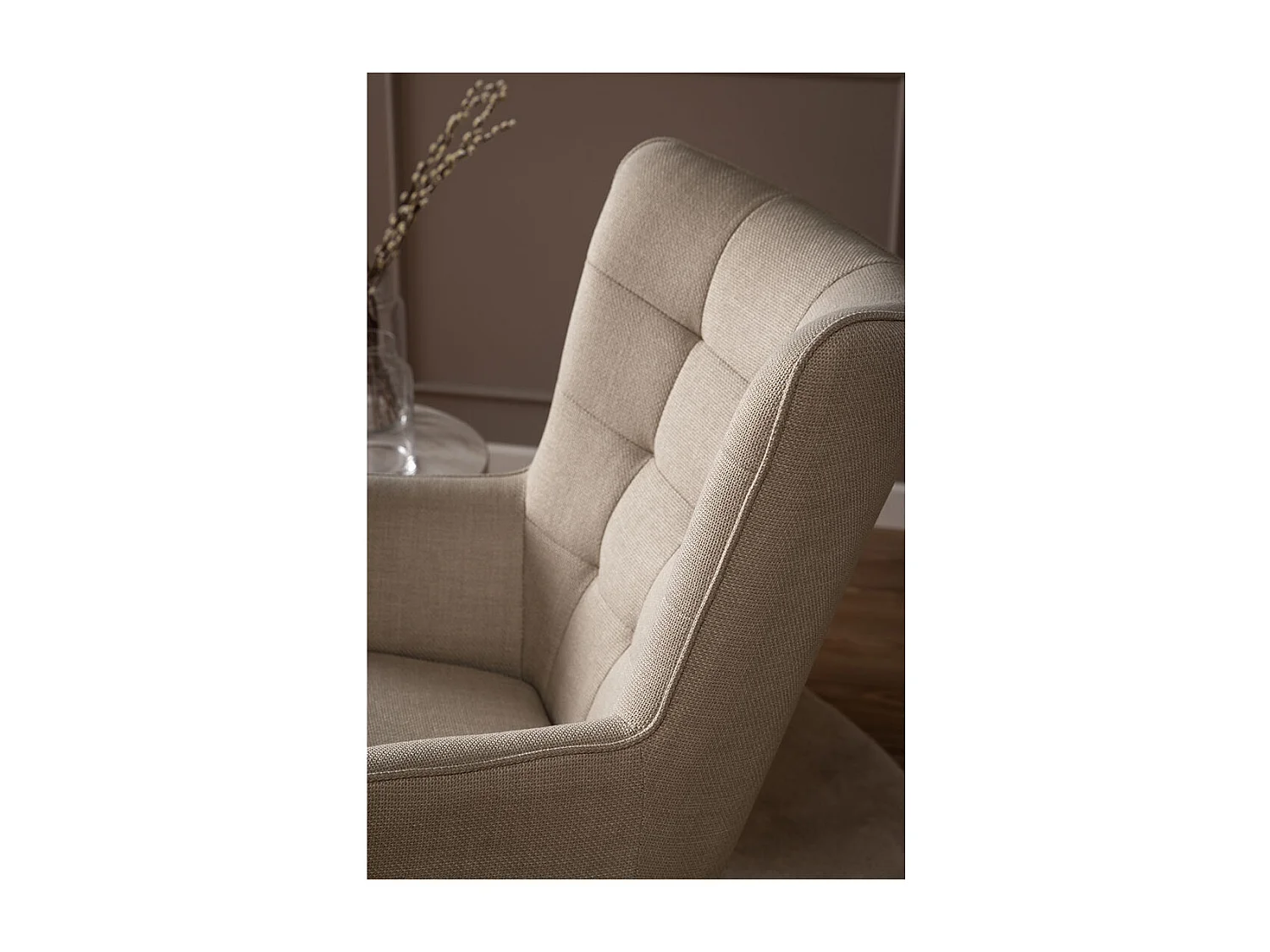 Phoenix fauteuil stof beige.