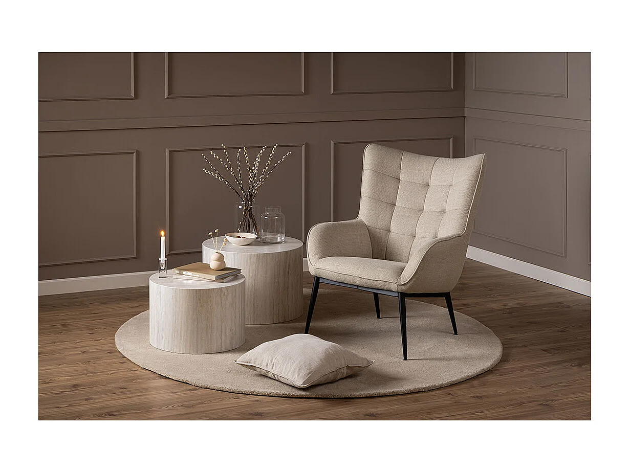 Redding Sessel Stoff beige.