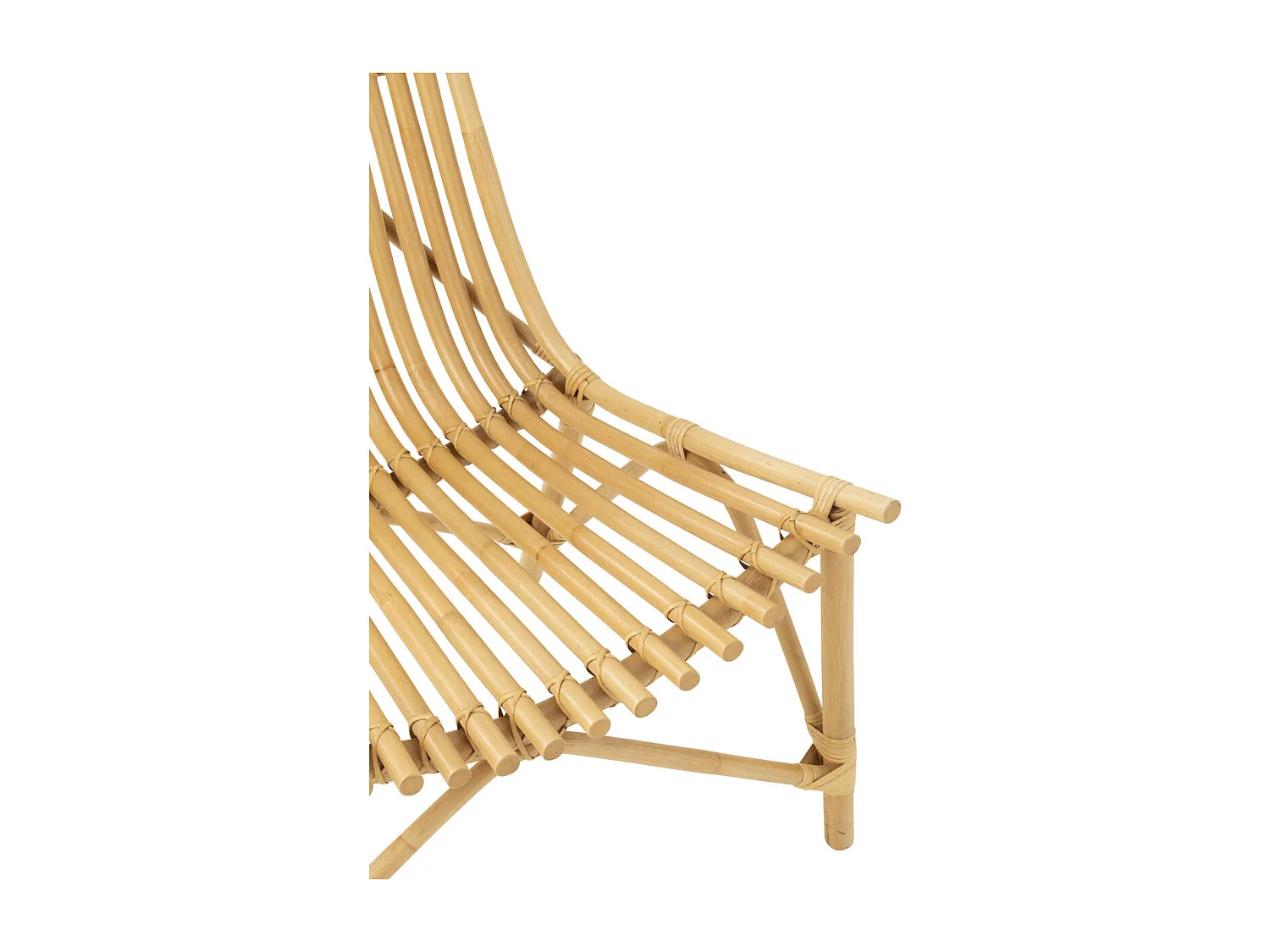 Fauteuil Design en Rotin "Margery" 84cm Naturel