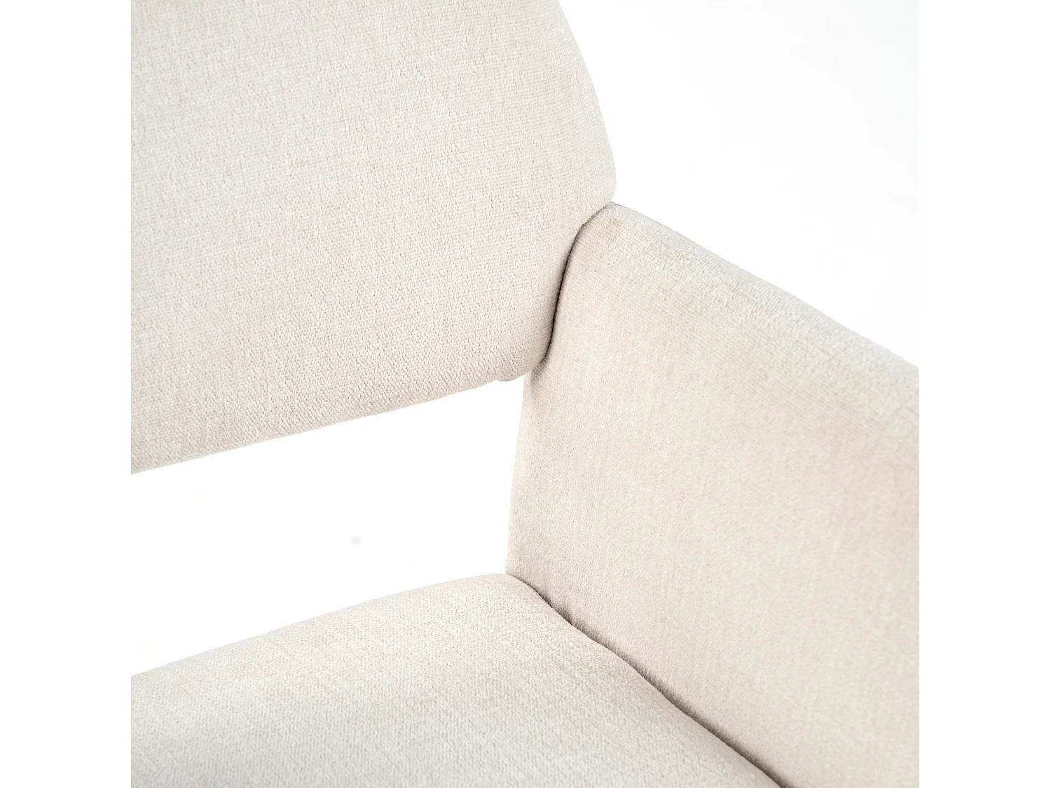 URBAN MEUBLE Fauteuil rétro - réglable en hauteur - pivotant à 360° - à roulettes - amovible - beige