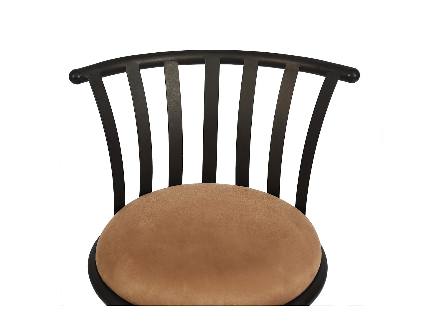 Lot de 2 tabourets de bar pivotants style bistrot marron repose pieds 2 hauteurs assises possibles 62/73cm PISTIL 24/29 INCH