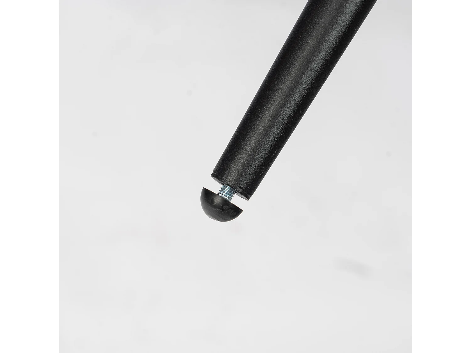 Lot de 2 tabourets de bar rétro vintage tissu suède marron pieds noir CHARLTON MIDBAR SUEDE BROWN A