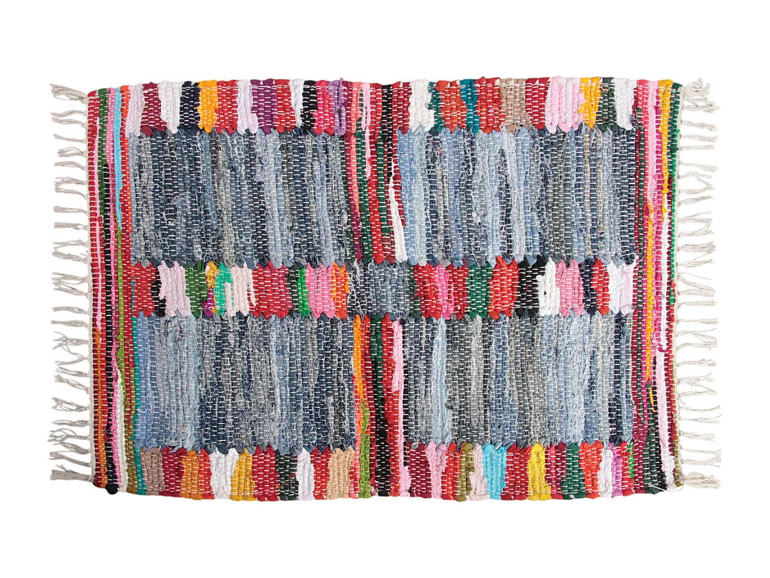 Tapis en coton multicolore (Lot de 2)