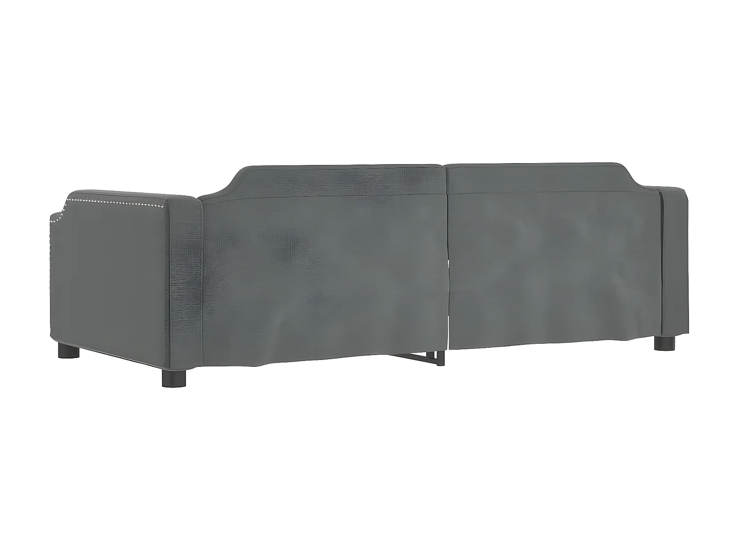 Sofá cama nido tela gris oscuro 80x200 cm