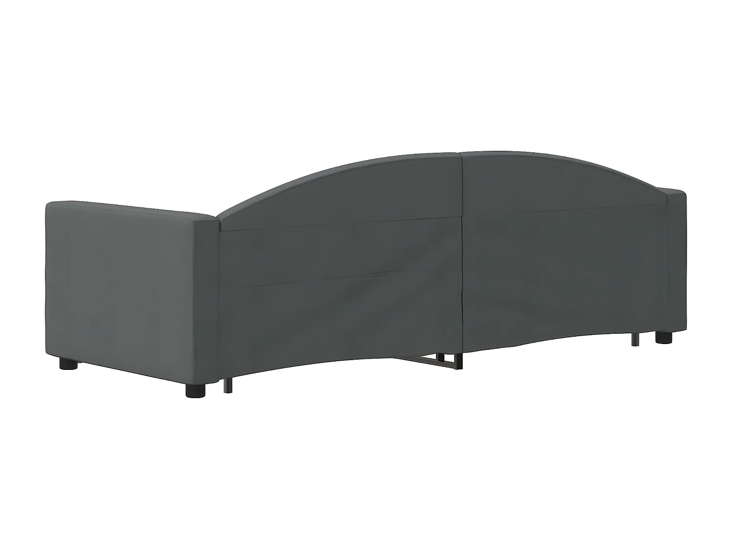 Sofá cama nido tela gris oscuro 80x200 cm