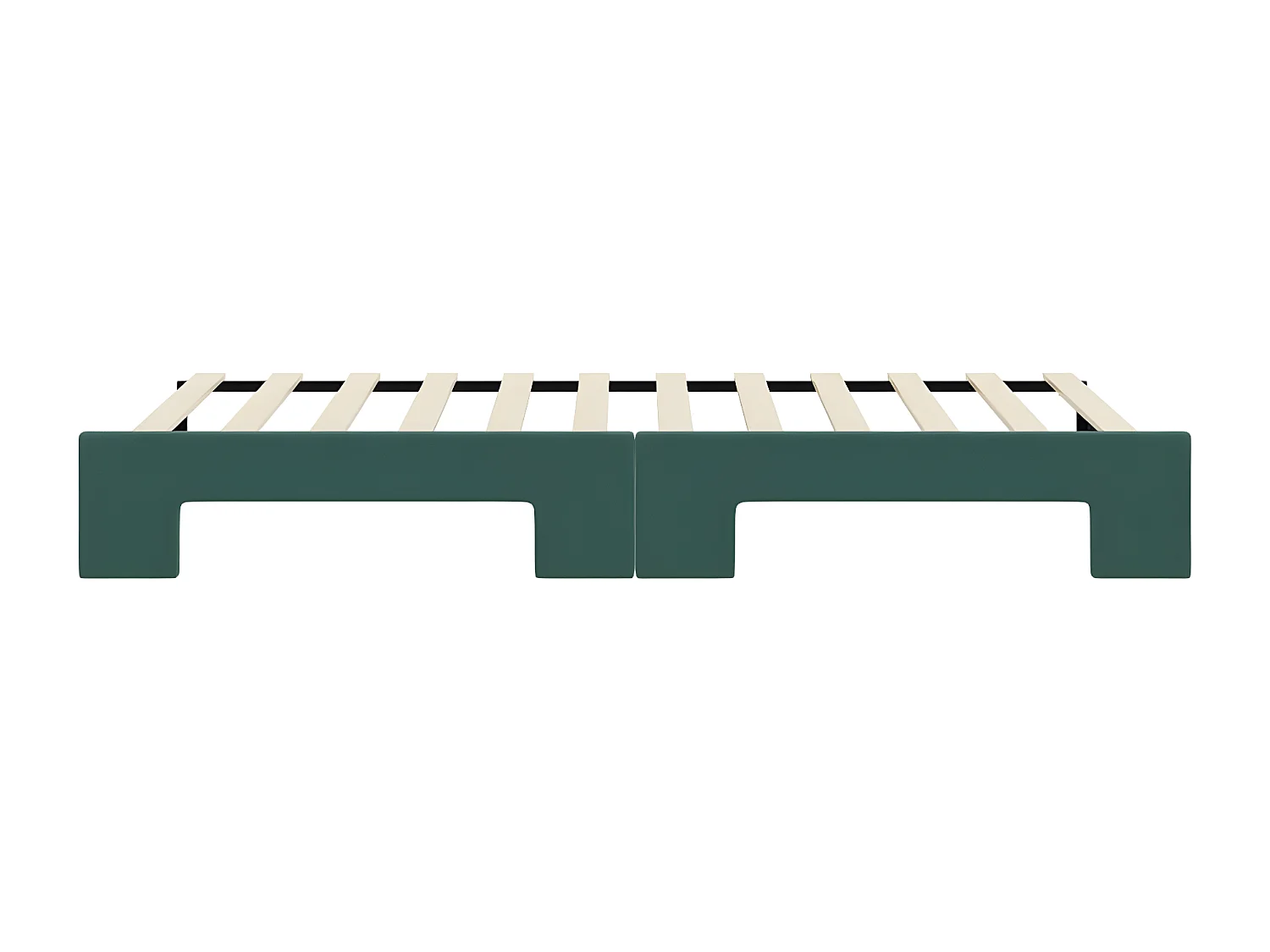 Sofá cama nido terciopelo verde oscuro 80x200 cm