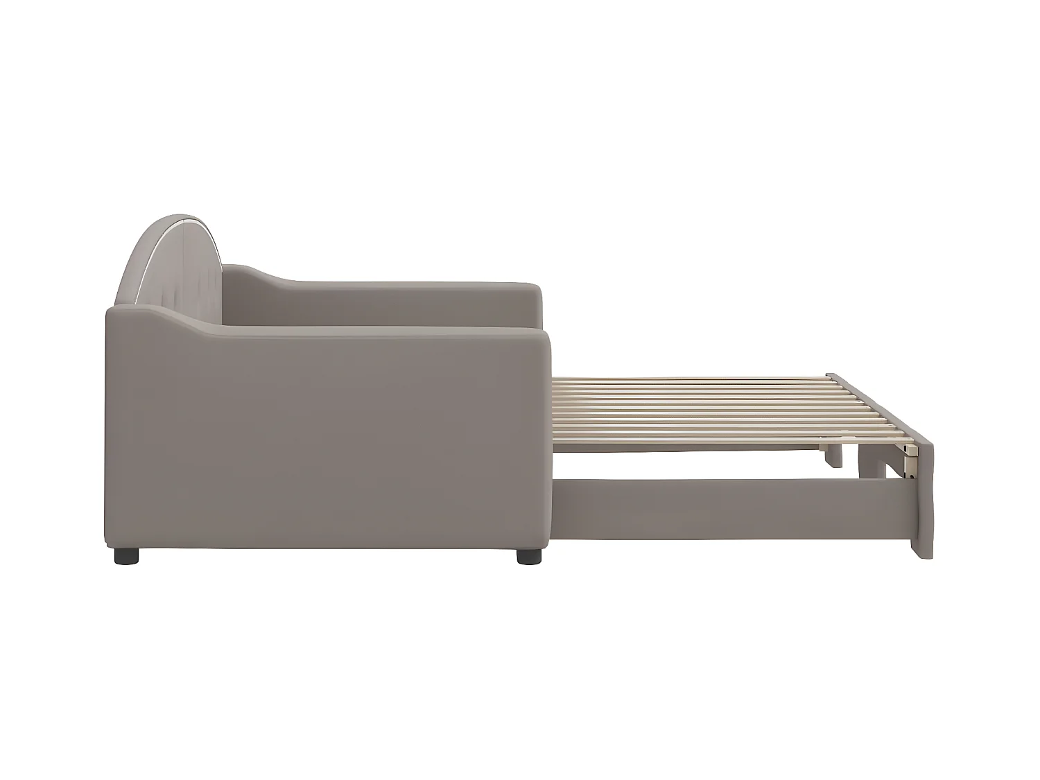 Sofá cama nido tela gris taupe 90x200 cm